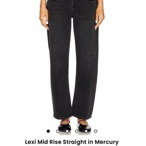 Pistola Lexi Mid Rise Straight Jeans in Mercury